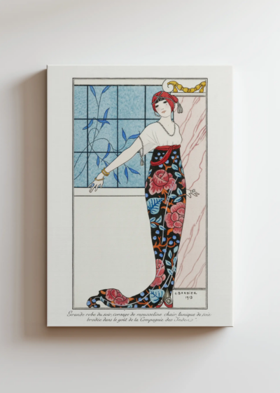 Art Deco elegancka dama George Barbier 1913 obraz na płótnie