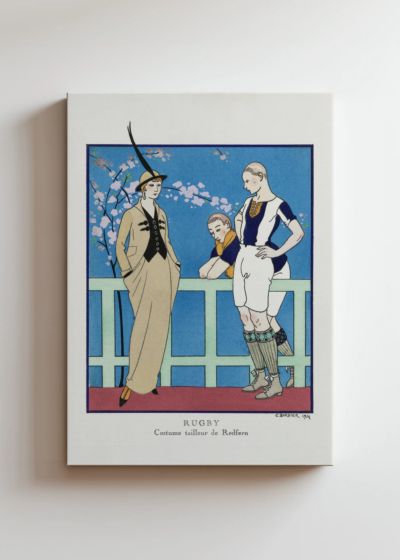 Rugby Costume tailleur George Barbier Art Deco obraz na płótnie