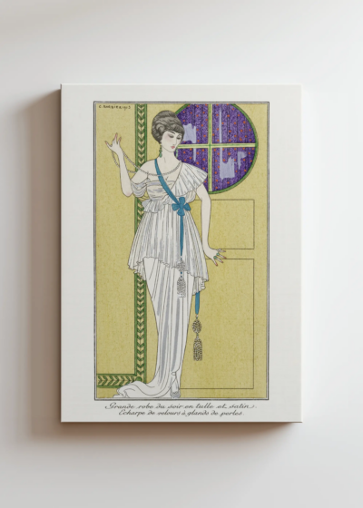 George Barbier 1913 Art Deco ilustracja moda obraz na płótnie