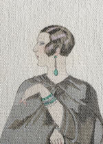 Eros George Barbier moda Art Deco 1924 obraz na płótnie