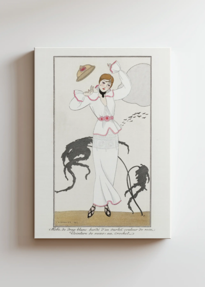 George Barbier 1912 elegancka dama Art Deco obraz na płótnie
