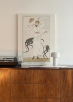 George Barbier 1912 elegancka dama Art Deco obraz na płótnie