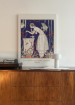 George Barbier Art Deco moda kobieta akwarium 1914 obraz na płótnie