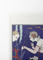 George Barbier Art Deco moda kobieta akwarium 1914 obraz na płótnie