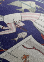 George Barbier Art Deco moda kobieta akwarium 1914 obraz na płótnie