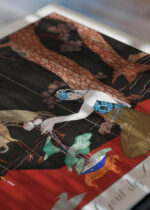 Zbliżenie na detale plakatu: Le Goût des Laques George Barbier Art Deco