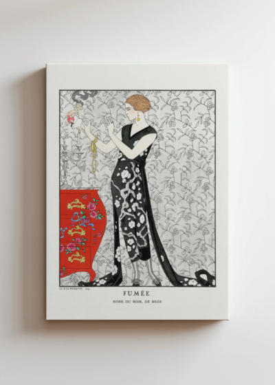 Fumée George Barbier Art Deco kobieta w sukni obraz na płótnie