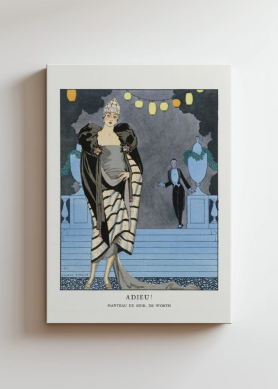 Art Deco Adieu George Barbier moda lata 20 obraz na płótnie
