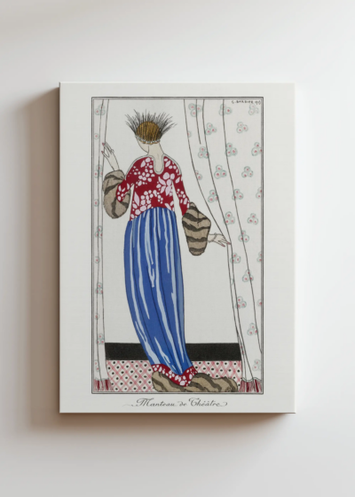 Manteau de Théâtre George Barbier art deco moda obraz na płótnie