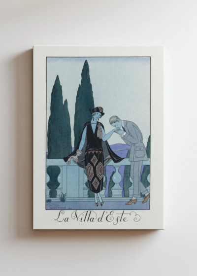 La Villa d'Este George Barbier Art Deco 1922 obraz na płótnie