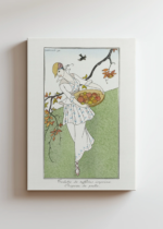 George Barbier Art Deco kobieta z owocami 1914 obraz na płótnie