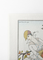 George Barbier Art Deco kobieta z owocami 1914 obraz na płótnie
