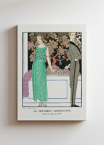 Art Deco George Barbier La Première Imprudence obraz na płótnie