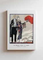 Art Deco George Barbier Le Départ pour le Casino 1923 obraz na płótnie