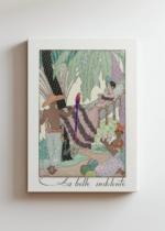 La Belle Indolente Piękna Leniwa George Barbier Art Deco obraz na płótnie