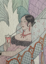 La Belle Indolente Piękna Leniwa George Barbier Art Deco obraz na płótnie