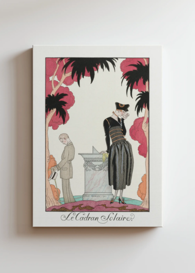 Le Cadran Solaire Zegar Słoneczny George Barbier Art Deco obraz na płótnie