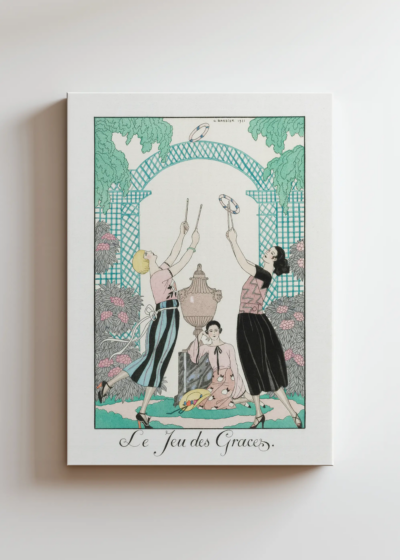 Le Jeu des Graces George Barbier Art Deco 1921 obraz na płótnie