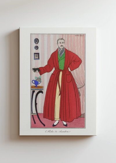 Robe de chambre Szlafrok kąpielowy George Barbier art déco lata 20 obraz na płótnie