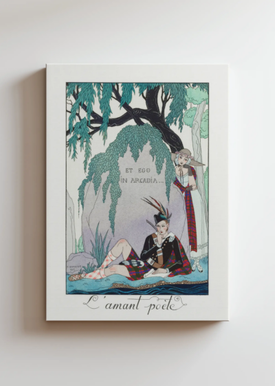 L'amant Poète Et ego in Arcadia George Barbier art déco obraz na płótnie