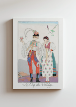Wiejski Kogut Le Coq du Village George Barbier Art Deco 1921 obraz na płótnie
