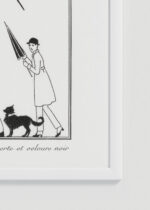 Zdjęcie produktu: Plakat czarno-biały Art Deco kobieta w deszczu George Barbier 1914