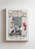 George Barbier Entre deux feux Art Deco 1922 obraz na płótnie
