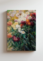 chryzantemy Gustave Caillebotte jesienne kwiaty obraz na płótnie