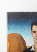 Grant Wood portret mężczyzny amerykański realizm obraz na płótnie