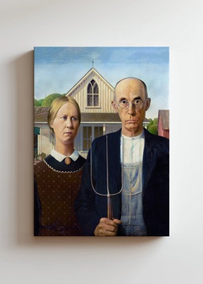American Gothic Grant Wood słynny obraz USA obraz na płótnie