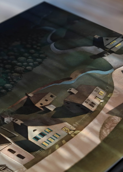 Zbliżenie na detale plakatu: The Midnight Ride of Paul Revere Grant Wood
