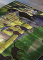 Zbliżenie na detale plakatu: Niedzielne popołudnie na wyspie Grande Jatte Seurat