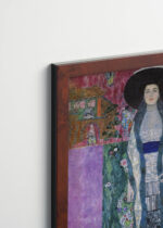 Plakat oprawiony w drewnianą brązową ramkę Vintage Italia: Adele Bloch-Bauer II Gustav Klimt reprodukcja