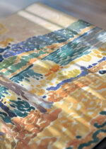 Zbliżenie na detale plakatu: Henri-Edmond Cross pointylizm morze neoimpresjonsizm