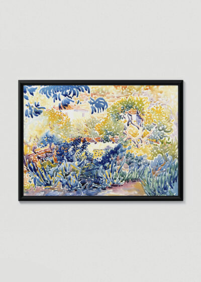 Plakat w drewnianej czarnej ramce: Henri-Edmond Cross neoimpresjoniści krajobraz