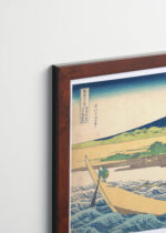 Plakat oprawiony w drewnianą brązową ramkę Vintage Italia: Tagonoura Suruga Hokusai 36 widoków góry Fuji