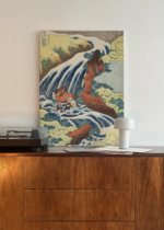 Wodospad Yoshitsune Katsushika Hokusai ukiyo-e obraz na płótnie