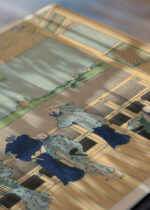 Zbliżenie na detale plakatu: Sazai-dō Gohyaku-rakanji Katsushika Hokusai ukiyo-e