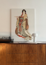 ukiyo-e Benzaiten Benten japońska bogini muzyki i miłości Hokusai obraz na płótnie