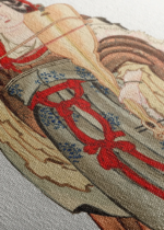 ukiyo-e Benzaiten Benten japońska bogini muzyki i miłości Hokusai obraz na płótnie