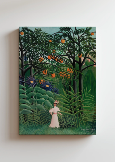 Henri Rousseau tropikalna dżungla kobieta w lesie obraz na płótnie
