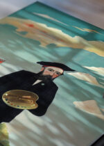 Zbliżenie na detale plakatu: Henri Rousseau Ja: Portret-Pejzaż 1890