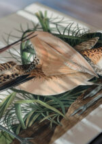 Zbliżenie na detale plakatu: Szlamnik duży ptaki Audubona ilustracja przyrodnicza