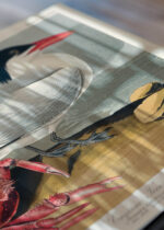 Zbliżenie na detale plakatu: Ryska kaspijska John James Audubon ptaki morskie