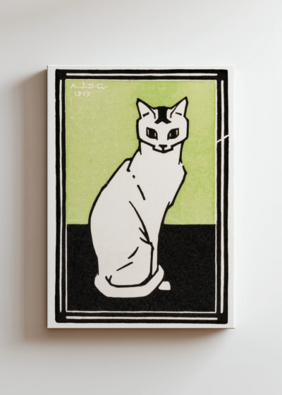 kot Julie de Graag 1917 grafika holenderska vintage obraz na płótnie