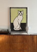 kot Julie de Graag 1917 grafika holenderska vintage obraz na płótnie