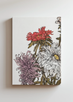 chryzantemy Julie de Graag botaniczny Art Nouveau obraz na płótnie