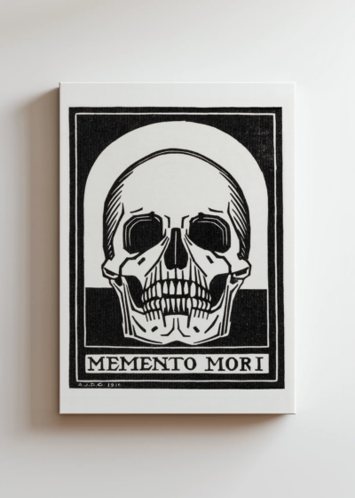 Memento Mori Julie de Graag 1916 czaszka vintage obraz na płótnie