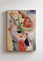 Wassily Kandinsky Aquarell abstrakcja kolorowe kształty obraz na płótnie