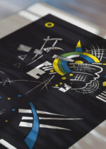 Zbliżenie na detale plakatu: Kandinsky Małe Światy VII (Kleine Welten VII) abstrakcjonizm